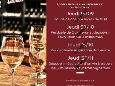Soirées dégustations